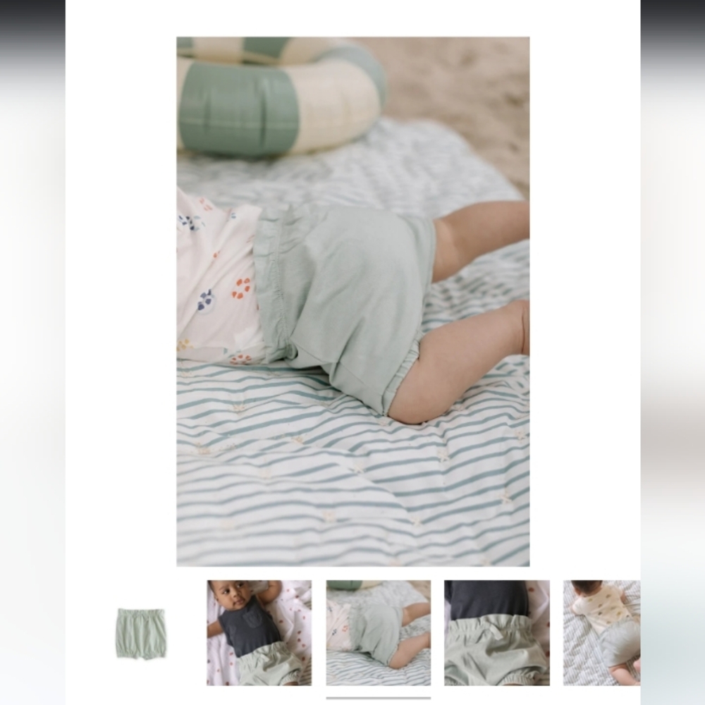 Pehr light green baby bloomer